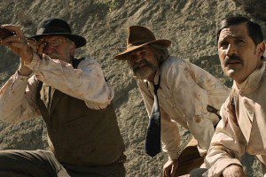 Richard Jenkins, Kurt Russell y Patrick Wilson en BONE TOMAHAWK MUESTRA SYFY 2016