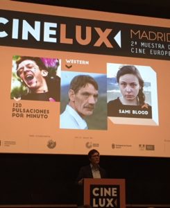 Damián Castaño en la presentación de Cine Lux 2017