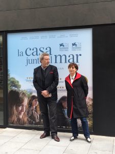 Robert y Ariane Ascaride presentando UNA CASA JUNTO AL MAR