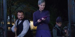 Jack Black, Cate Balnchett y Owen Vaccaro en LA CASA DEL RELOJ EN LA PARED