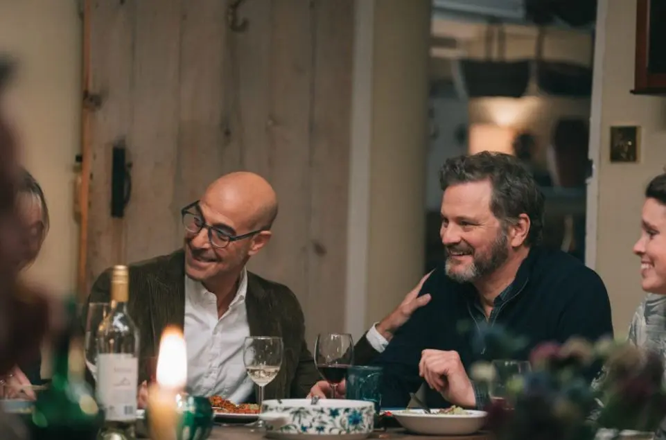 La cena con los amigos, en Supernova