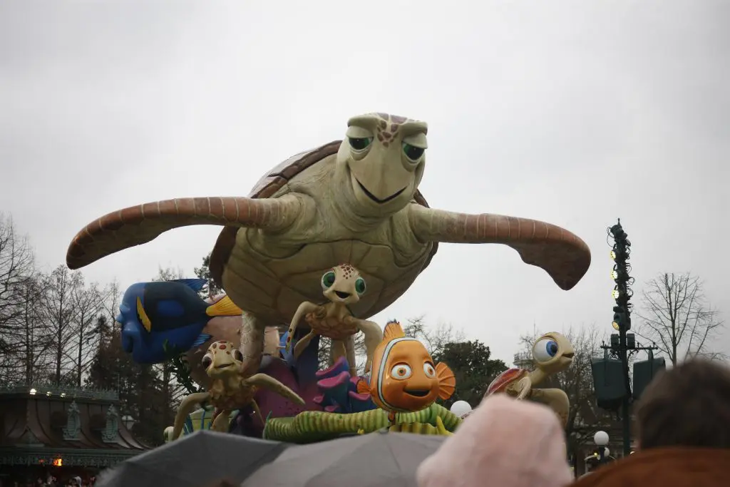 La carroza de Crush´s Coaster, la atracción de Buscando a Nemo DISNEYLAND PARÍS