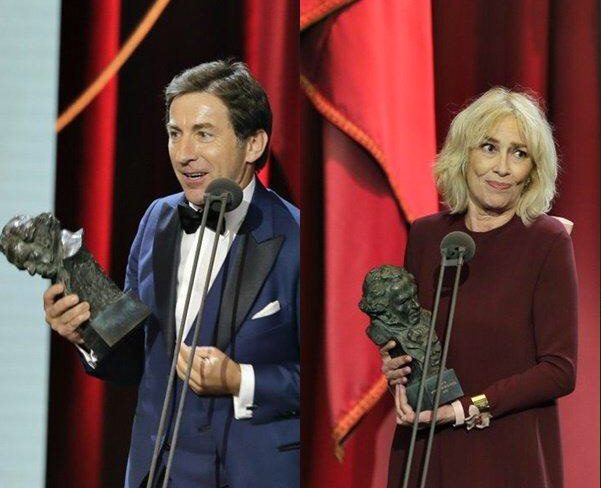 De la Torre y Susi Sánchez  en los premios Goya 2019