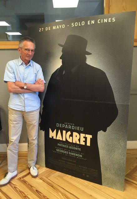 Patrice Leconte presentando la película en Madrid, Maigret