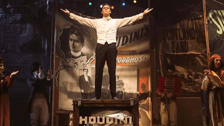 Houdini Un momento del espectáculo